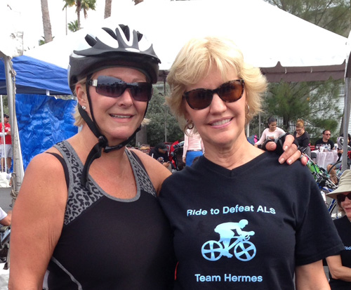 Denise & Carol Hermes at the 2014 Ride to defeat ALS event